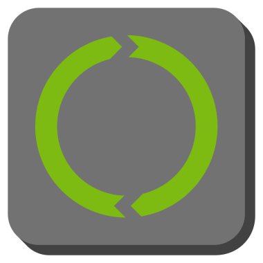 Döndürme yuvarlatılmış kare vektör simgesi