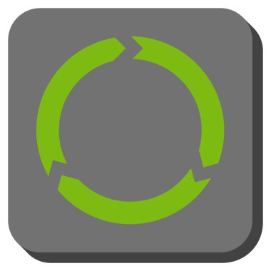 Döndürme yuvarlatılmış kare vektör simgesi