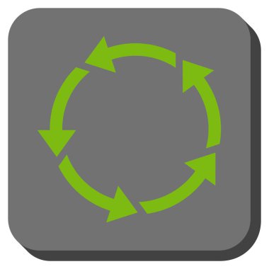 Döndürme yuvarlatılmış kare vektör simgesi