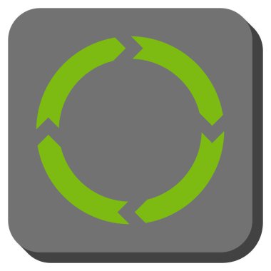 Döndürme yuvarlatılmış kare vektör simgesi