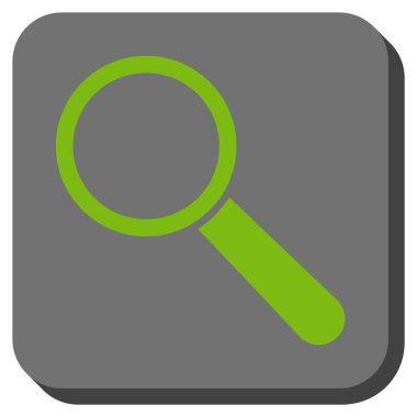 Arama aracı kare vektör simge yuvarlak