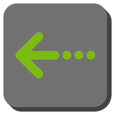 Kare vektör simge sol yuvarlak göndermek