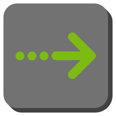 Kare vektör simgesi sağ yuvarlak göndermek