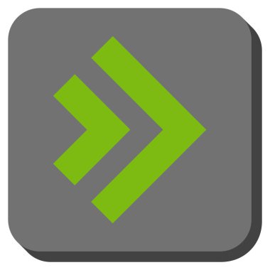 Şu yuvarlak üst karakter kare vektör simgesi