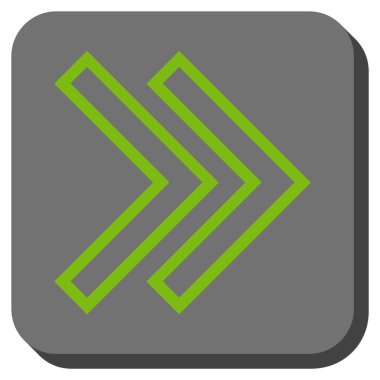 Şu yuvarlak üst karakter kare vektör simgesi