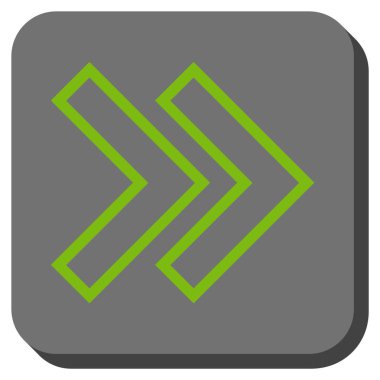 Şu yuvarlak üst karakter kare vektör simgesi