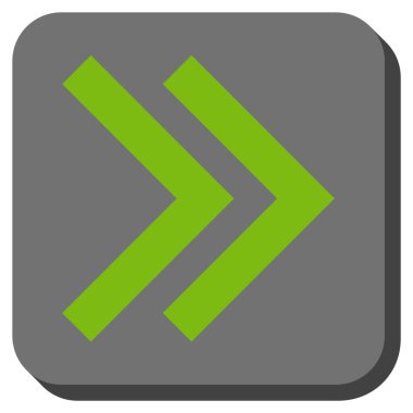 Şu yuvarlak üst karakter kare vektör simgesi