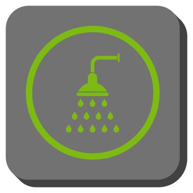 Duş yuvarlatılmış kare vektör simgesi