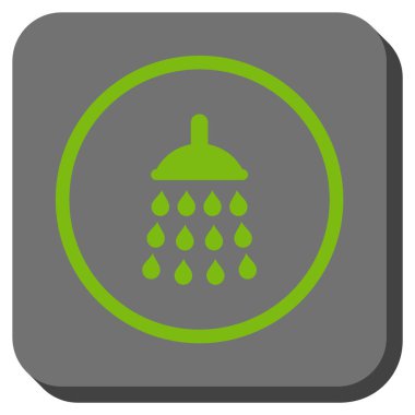 Duş yuvarlatılmış kare vektör simgesi