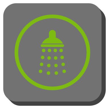 Duş yuvarlatılmış kare vektör simgesi