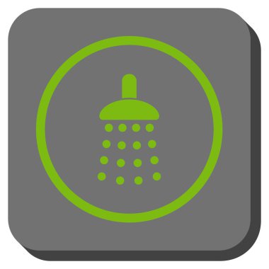 Duş yuvarlatılmış kare vektör simgesi