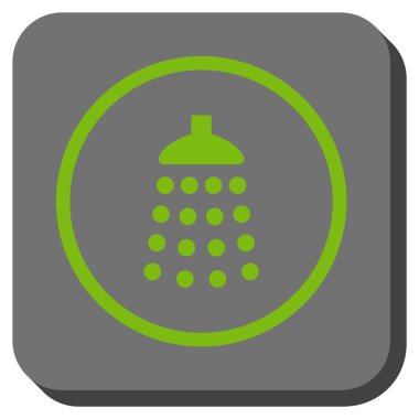 Duş yuvarlatılmış kare vektör simgesi