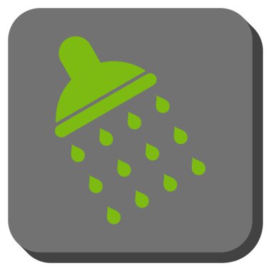 Duş yuvarlatılmış kare vektör simgesi