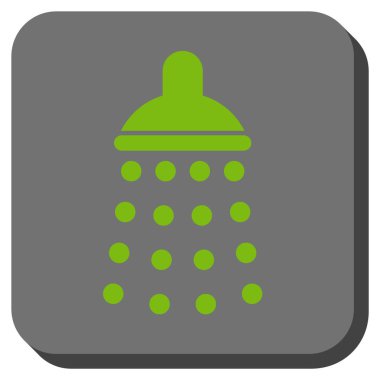 Duş yuvarlatılmış kare vektör simgesi