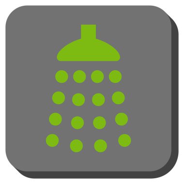 Duş yuvarlatılmış kare vektör simgesi