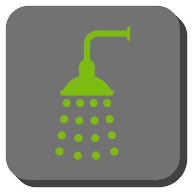 Duş yuvarlatılmış kare vektör simgesi