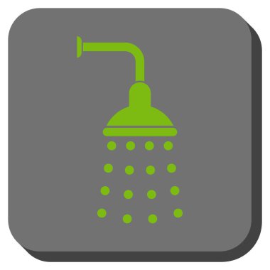 Duş yuvarlatılmış kare vektör simgesi