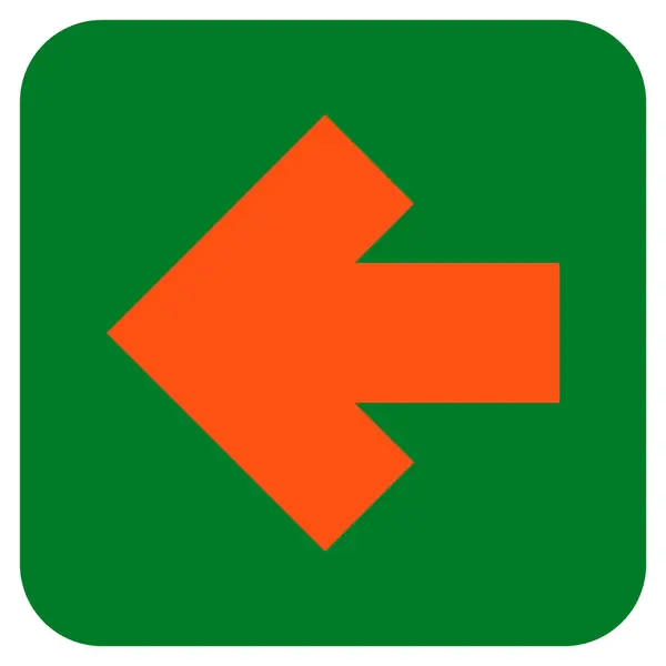 Flèche gauche carré carré vectoriel icône — Image vectorielle
