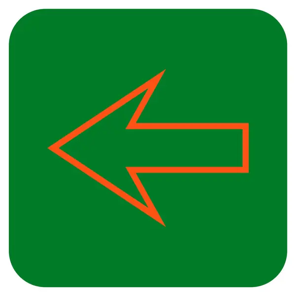 Flèche gauche carré carré vectoriel icône — Image vectorielle