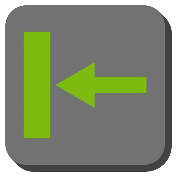 Mover a la izquierda redondeado cuadrado Vector icono — Vector de stock