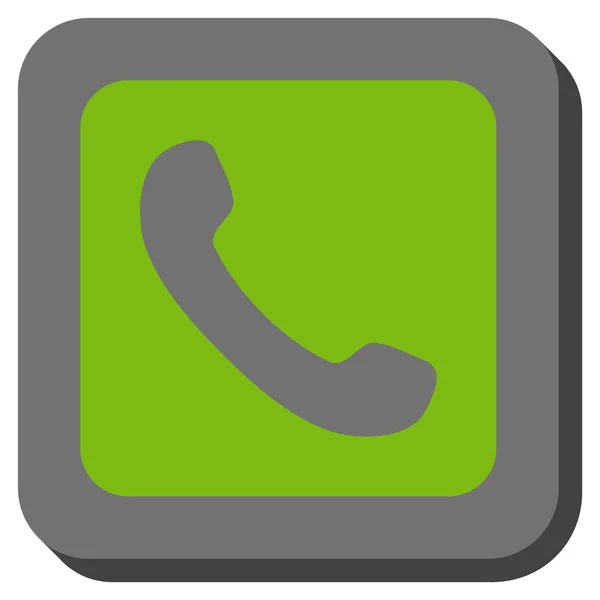 Telefon zaoblený čtverec vektorové ikony — Stockový vektor