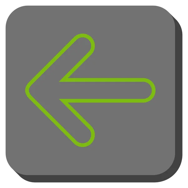 Afgeronde pijl links afgerond vierkant Vector Icon — Stockvector