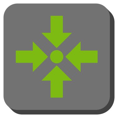 Oklar yuvarlatılmış kare vektör simge küçültmek