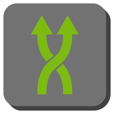 Yuvarlatılmış Kare vektör simge yukarı okları shuffle