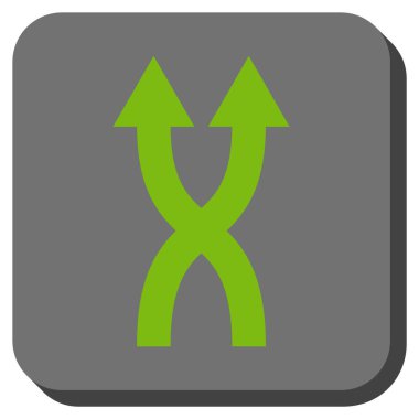 Yuvarlatılmış Kare vektör simge yukarı okları shuffle