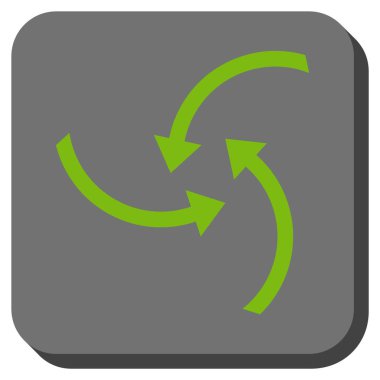 Oklar yuvarlatılmış kare vektör simge girdap