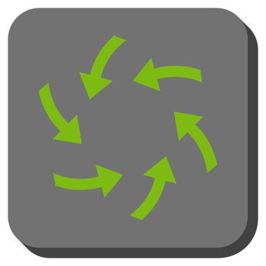 Oklar yuvarlatılmış kare vektör simge girdap