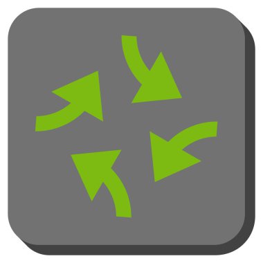 Oklar yuvarlatılmış kare vektör simge girdap