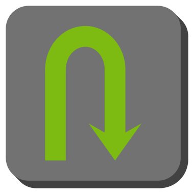 Yuvarlatılmış Kare vektör simge geri açmak