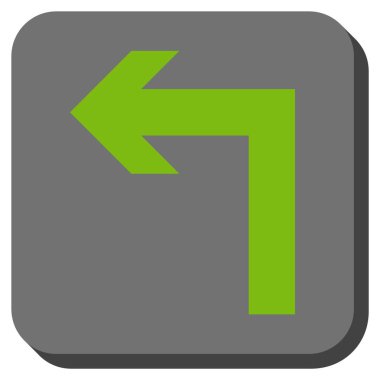 Sol yuvarlak kare vektör simge açmak