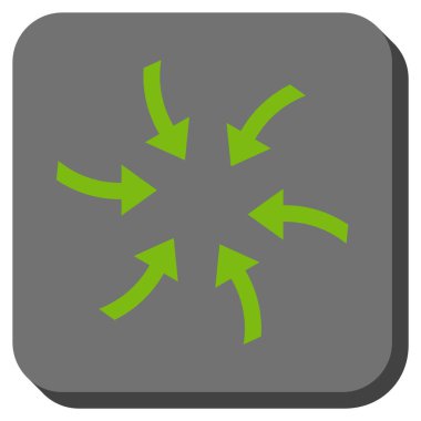 Oklar yuvarlatılmış kare vektör simge burgu