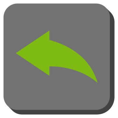 Yuvarlatılmış Kare vektör simgesi geri al