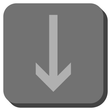 Yuvarlatılmış Kare vektör simgesi aşağı ok