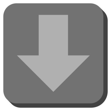 Yuvarlatılmış Kare vektör simgesi aşağı ok