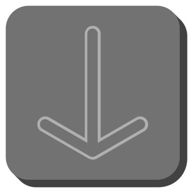 Yuvarlatılmış Kare vektör simgesi aşağı ok