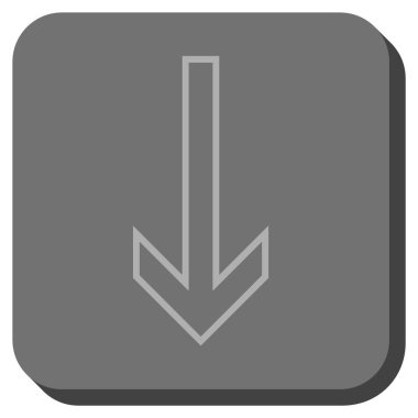 Yuvarlatılmış Kare vektör simgesi aşağı ok