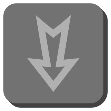 Yuvarlatılmış Kare vektör simgesi aşağı ok