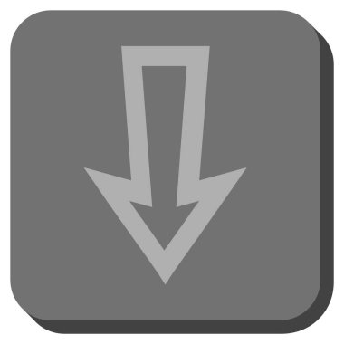 Yuvarlatılmış Kare vektör simgesi aşağı ok