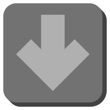 Yuvarlatılmış Kare vektör simgesi aşağı ok