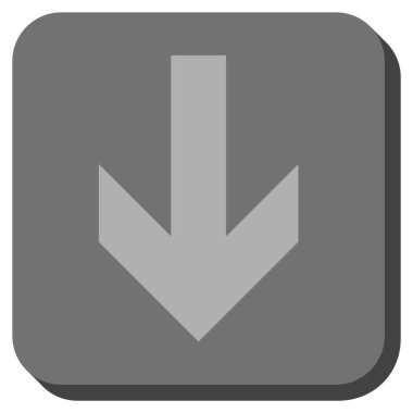 Yuvarlatılmış Kare vektör simgesi aşağı ok