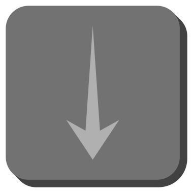 Yuvarlatılmış Kare vektör simgesi aşağı ok