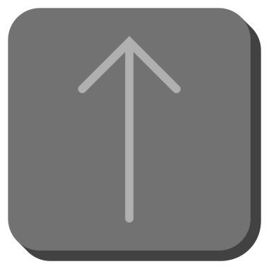 Yuvarlatılmış Kare vektör simge yukarı ok