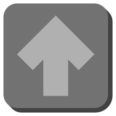 Yuvarlatılmış Kare vektör simge yukarı ok