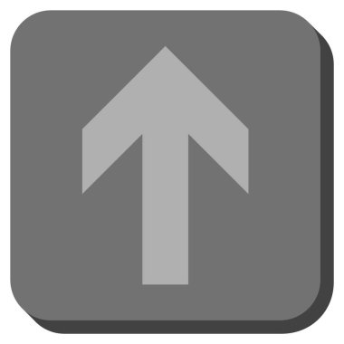 Yuvarlatılmış Kare vektör simge yukarı ok