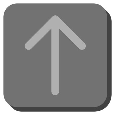 Yuvarlatılmış Kare vektör simge yukarı ok