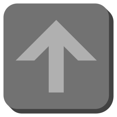 Yuvarlatılmış Kare vektör simge yukarı ok